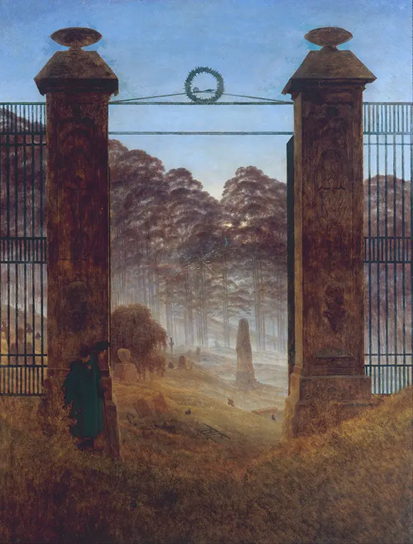 the-cemetery-painting-by-caspar-david-friedrich the-cemetery-painting-by-caspar-david-friedrich